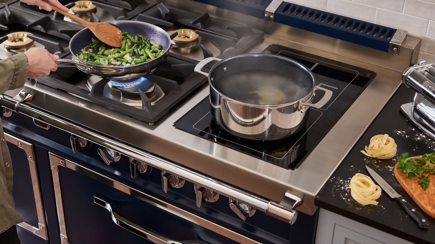 Viking Tuscany Series range in professional kitchen setting